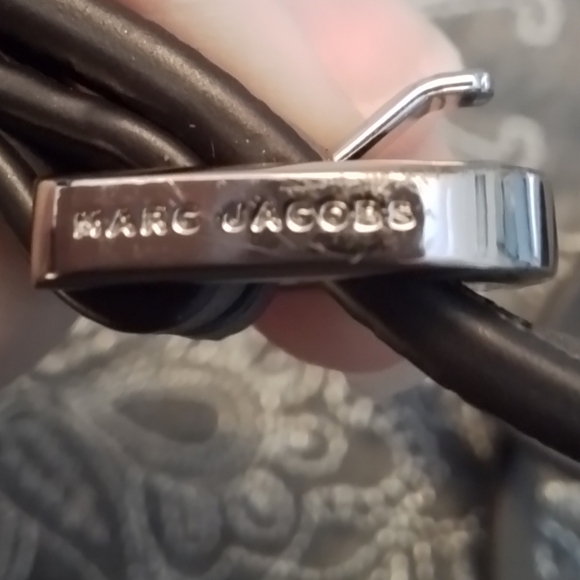 Marc Jacobs New York Empire City Leather Crossbody Gray - Picture 15 of 16